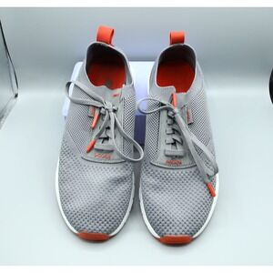 TRUE Linkswear True Knit II Grey Orange Spikeless Golf Shoes Mens 9 Womens 10.5